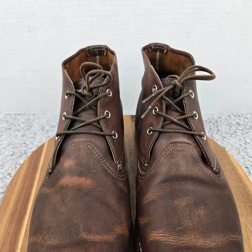 Red Wing Mens 14D Style 3137 Heritage Brown Leather Amekaji Work Chukka Boot USA